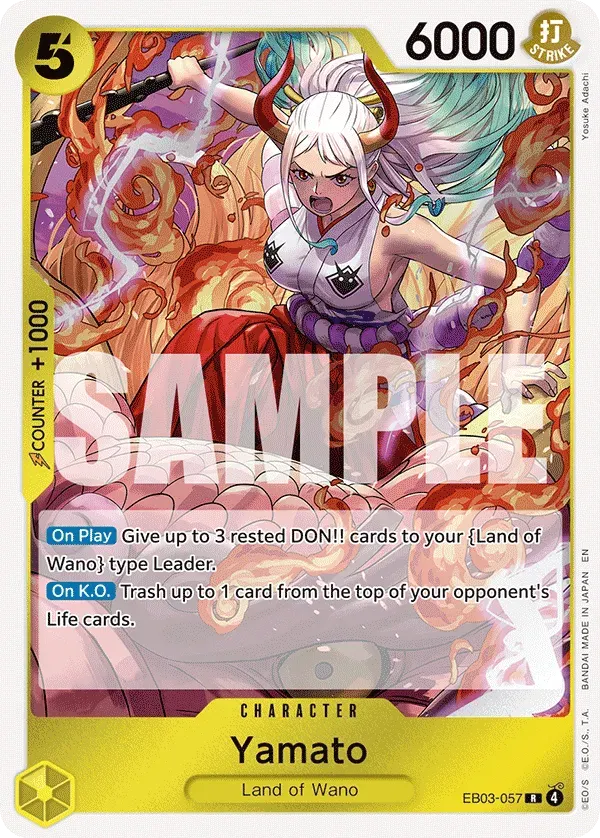 Yamato — carte One Piece TCG EB03-057 (One Piece Heroines Edition)