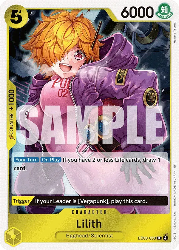 Lilith — carte One Piece TCG EB03-058 (One Piece Heroines Edition)