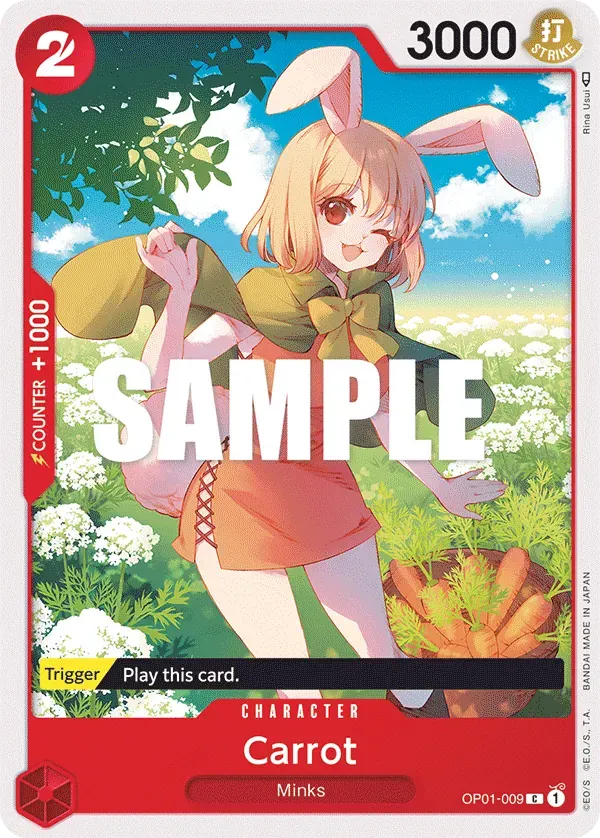 Carrot — carte One Piece TCG OP01-009 (Romance Dawn)