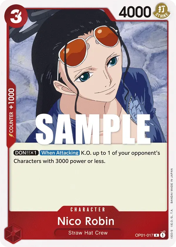 Nico Robin — carte One Piece TCG OP01-017 (Romance Dawn)
