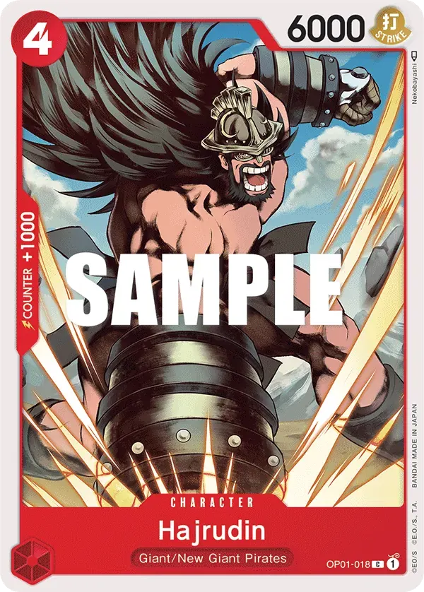 Hajrudin — carte One Piece TCG OP01-018 (Romance Dawn)