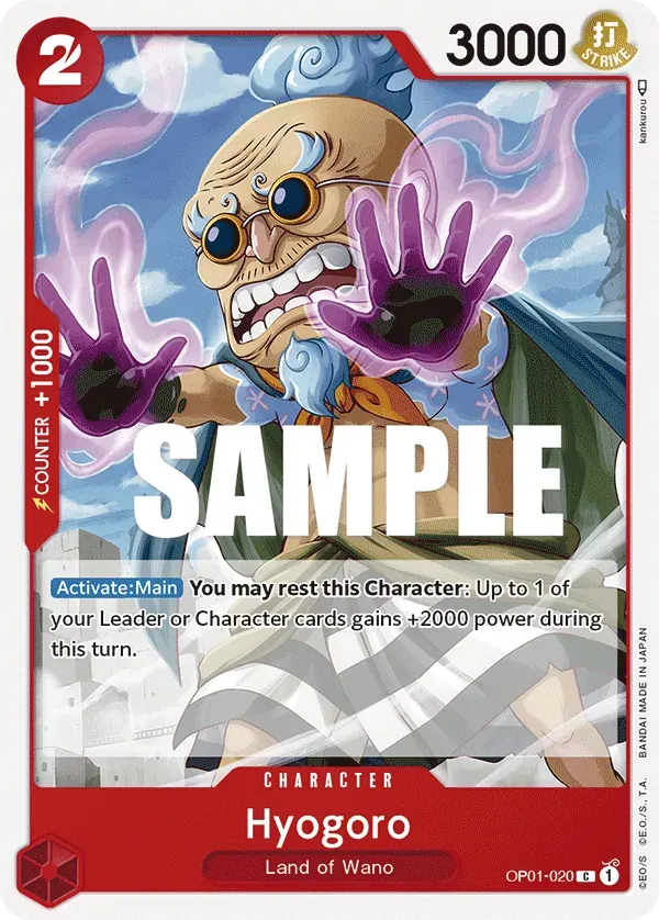 Hyogoro — carte One Piece TCG OP01-020 (Romance Dawn)