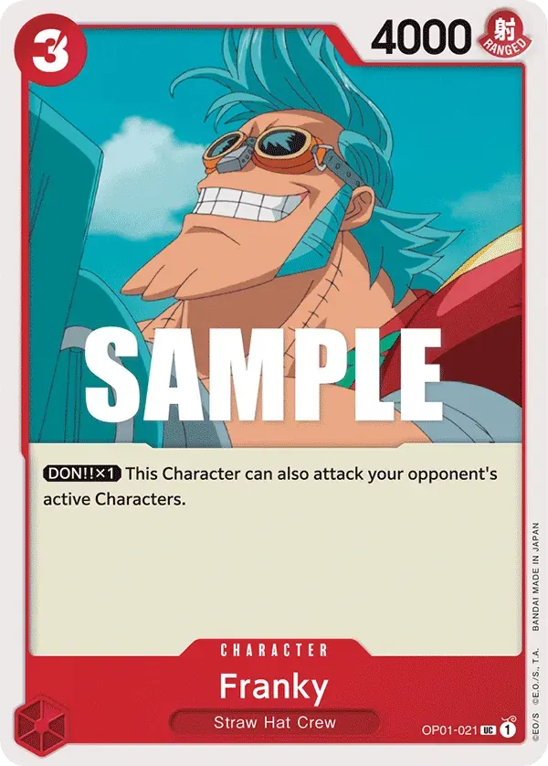 Franky — carte One Piece TCG OP01-021 (Romance Dawn)
