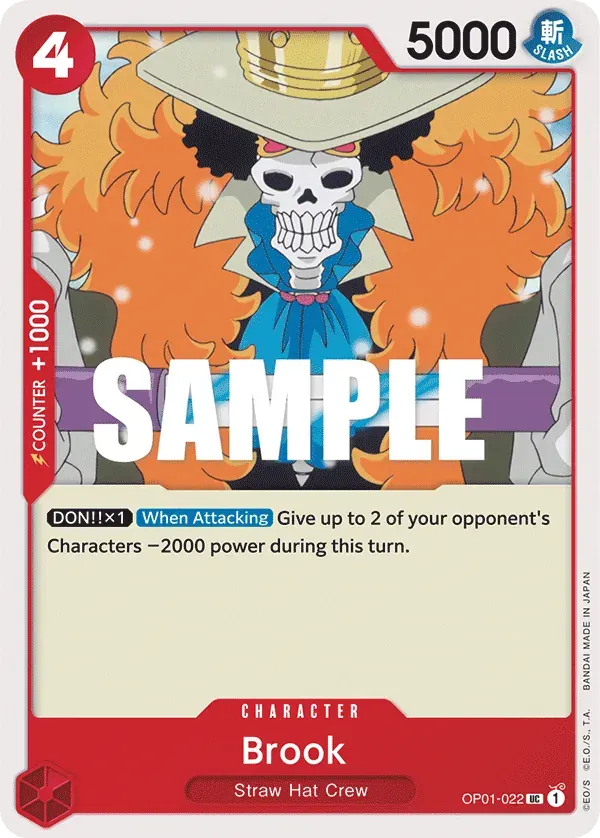 Brook — carte One Piece TCG OP01-022 (Romance Dawn)