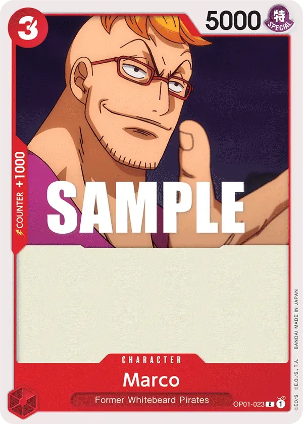Marco — carte One Piece TCG OP01-023 (Romance Dawn)