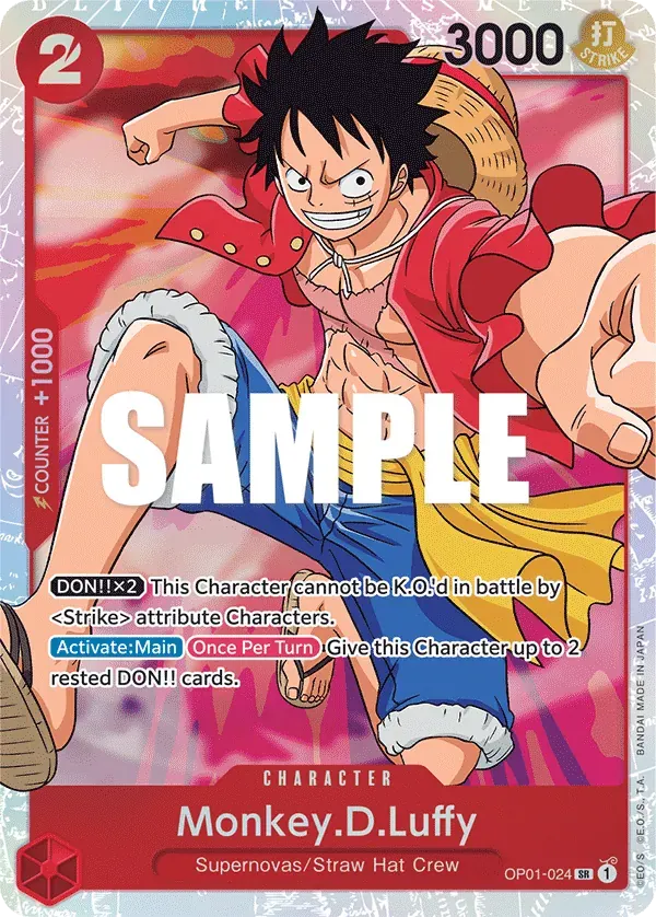 Monkey.D.Luffy — carte One Piece TCG OP01-024 (Romance Dawn)
