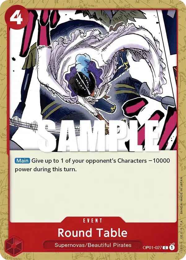 Round Table — carte One Piece TCG OP01-027 (Romance Dawn)