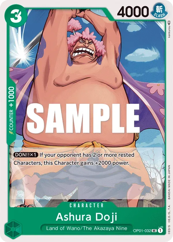 Ashura Doji — carte One Piece TCG OP01-032 (Romance Dawn)