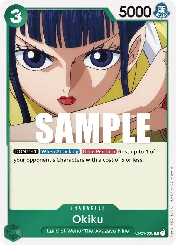 Okiku — carte One Piece TCG OP01-035 (Romance Dawn)