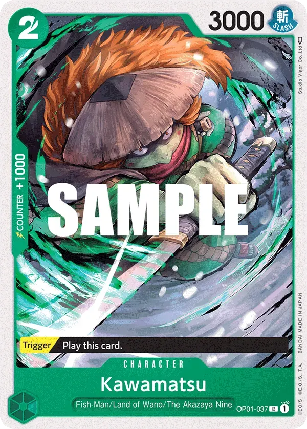 Kawamatsu — carte One Piece TCG OP01-037 (Romance Dawn)