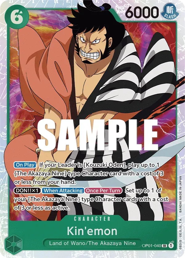 Kin'emon — carte One Piece TCG OP01-040 (Romance Dawn)