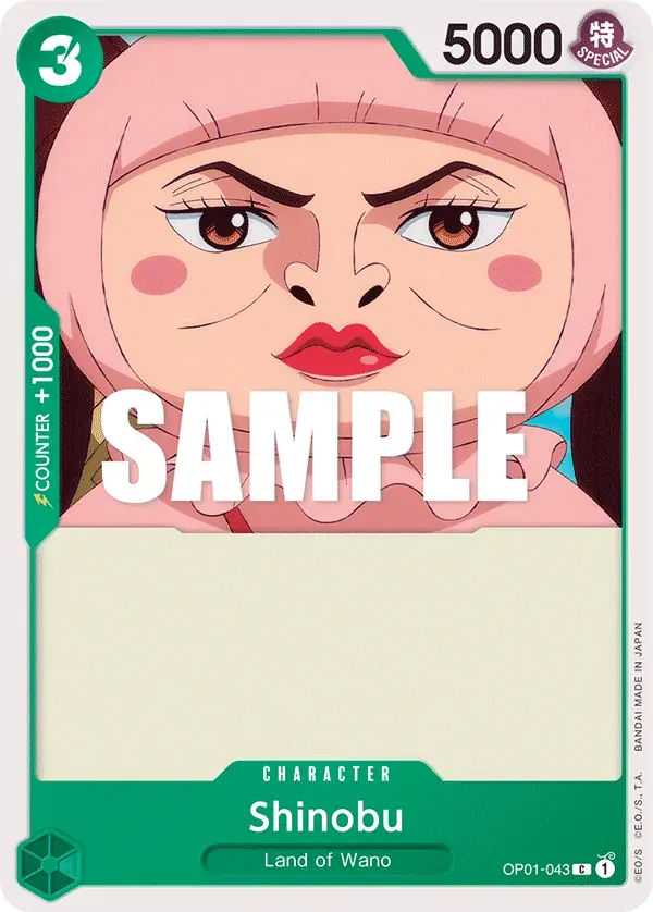 Shinobu — carte One Piece TCG OP01-043 (Romance Dawn)