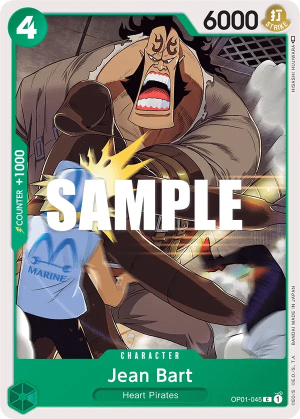 Jean Bart — carte One Piece TCG OP01-045 (Romance Dawn)