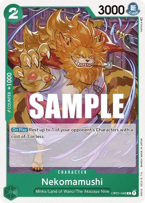 Nekomamushi — carte One Piece TCG OP01-048 (Romance Dawn)