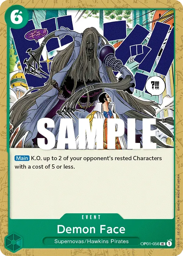 Demon Face — carte One Piece TCG OP01-056 (Romance Dawn)