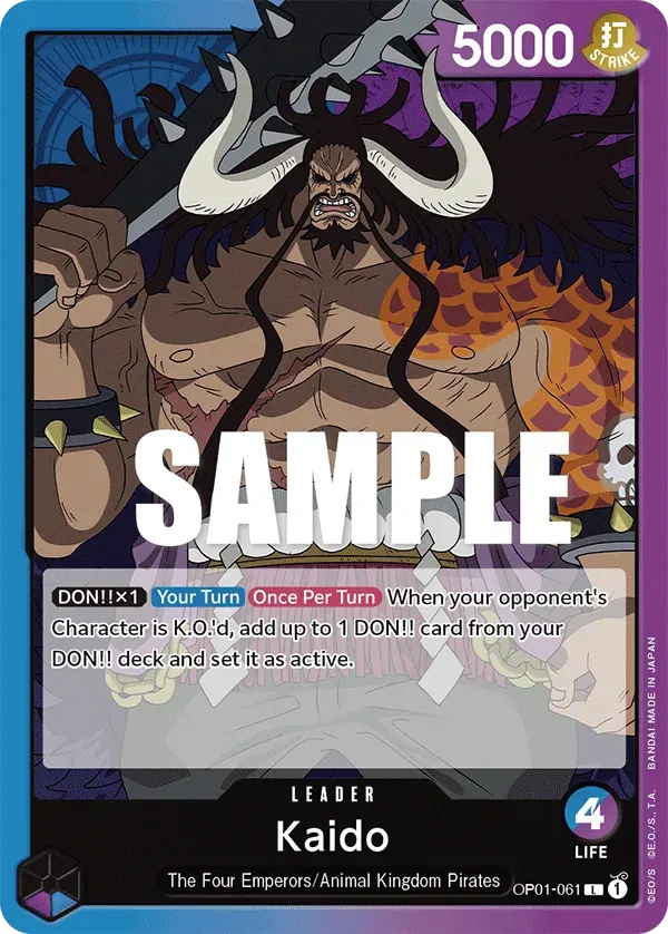 Kaido — carte One Piece TCG OP01-061 (Romance Dawn)