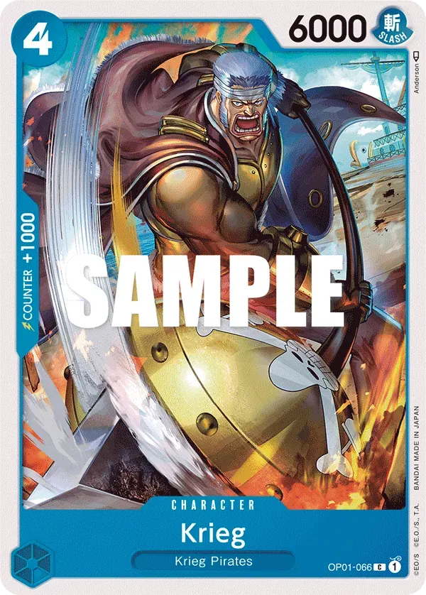 Krieg — carte One Piece TCG OP01-066 (Romance Dawn)