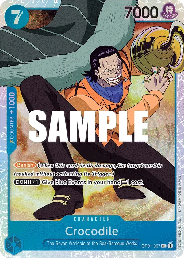 Crocodile — carte One Piece TCG OP01-067 (Romance Dawn)