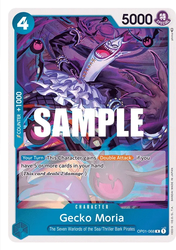 Gecko Moria — carte One Piece TCG OP01-068 (Romance Dawn)