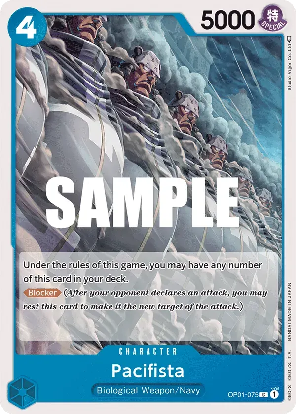 Pacifista — carte One Piece TCG OP01-075 (Romance Dawn)