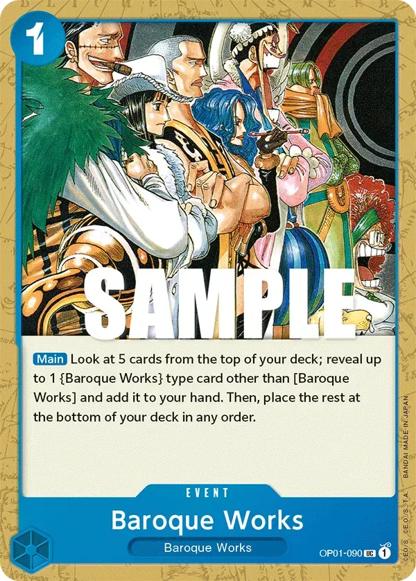 Baroque Works — carte One Piece TCG OP01-090 (Romance Dawn)