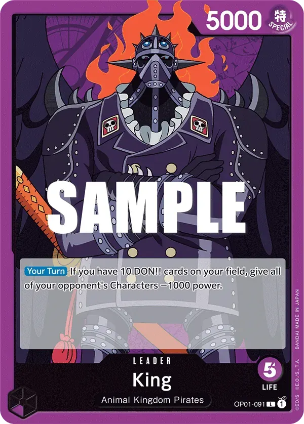 King — carte One Piece TCG OP01-091 (Romance Dawn)