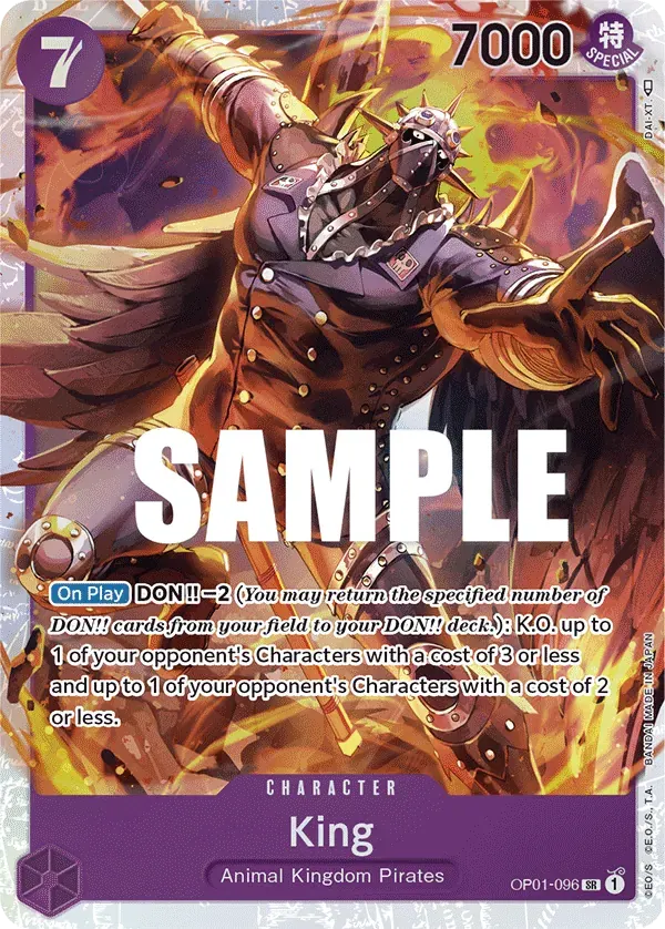 King — carte One Piece TCG OP01-096 (Romance Dawn)