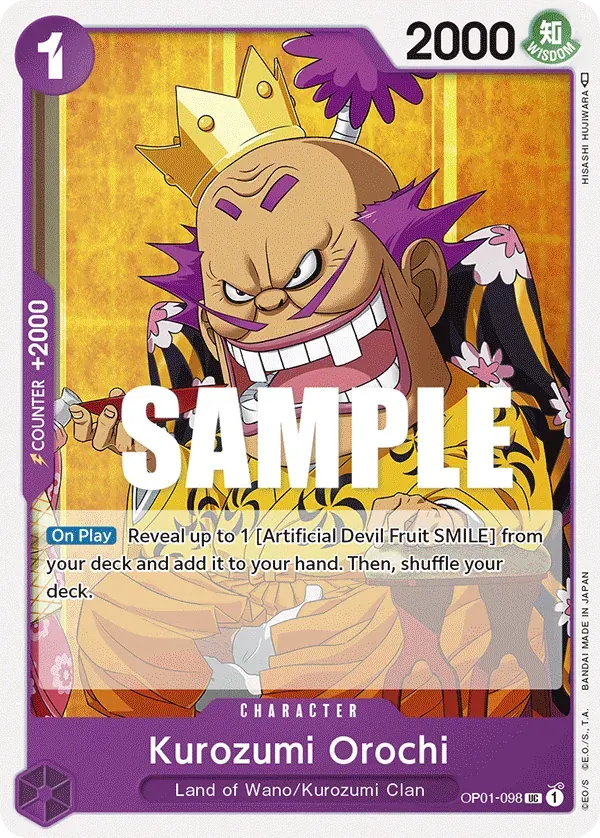 Kurozumi Orochi — carte One Piece TCG OP01-098 (Romance Dawn)