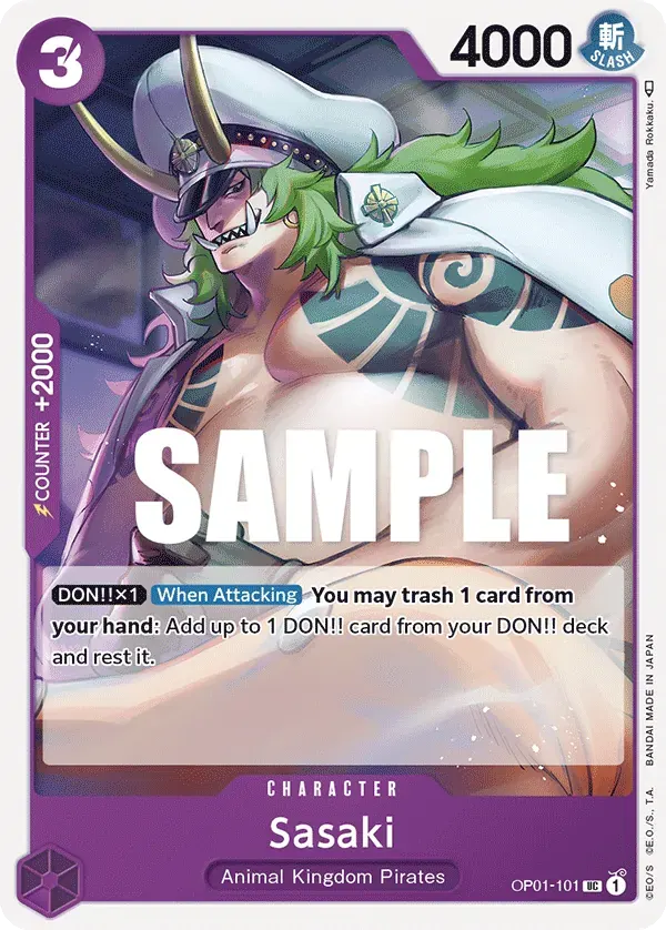 Sasaki — carte One Piece TCG OP01-101 (Romance Dawn)