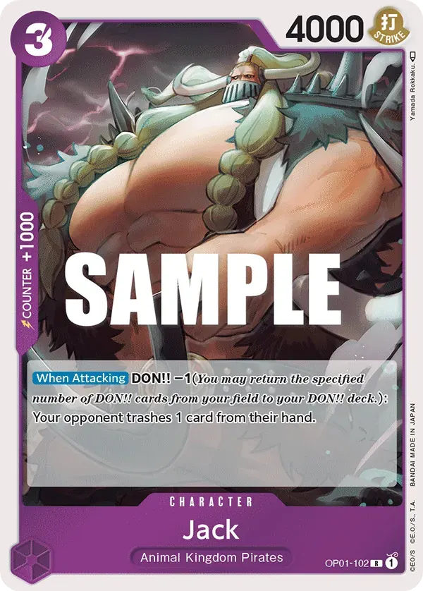 Jack — carte One Piece TCG OP01-102 (Romance Dawn)