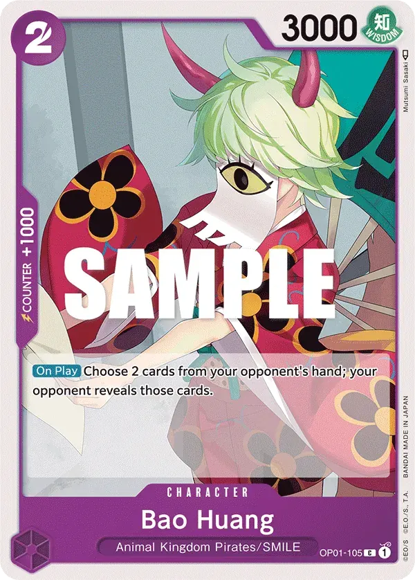 Bao Huang — carte One Piece TCG OP01-105 (Romance Dawn)
