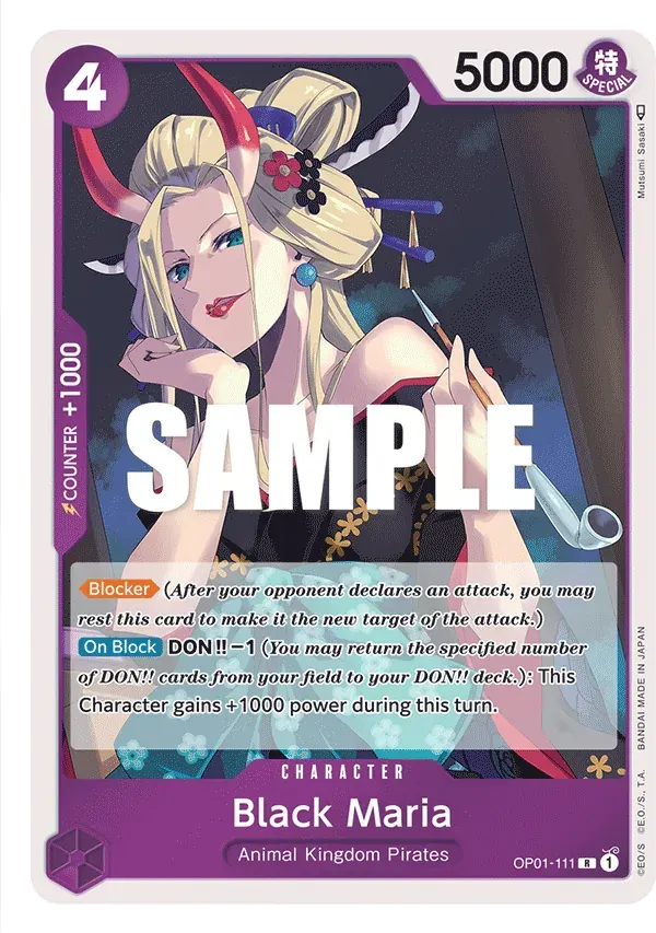 Black Maria — carte One Piece TCG OP01-111 (Romance Dawn)