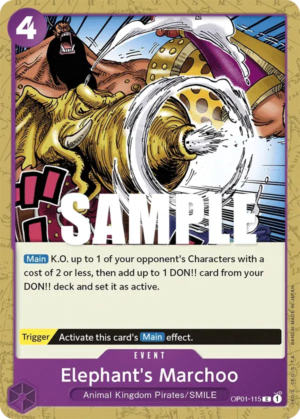 Elephant's Marchoo — carte One Piece TCG OP01-115 (Romance Dawn)