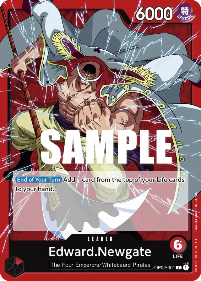 Edward.Newgate — carte One Piece TCG OP02-001 (Paramount War)