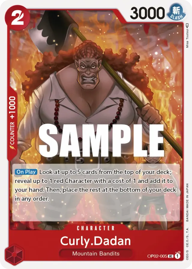 Curly.Dadan — carte One Piece TCG OP02-005 (Paramount War)
