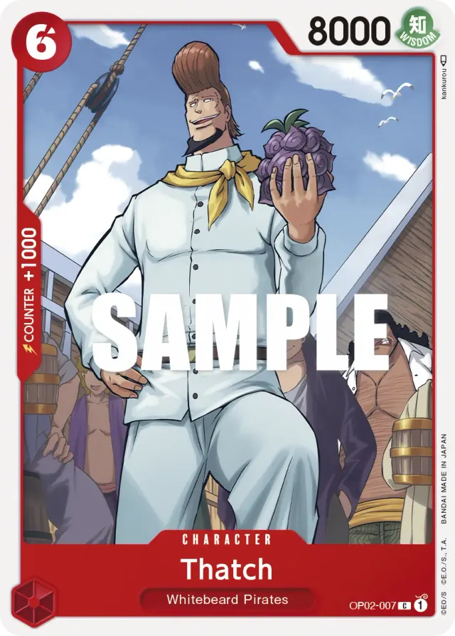 Thatch — carte One Piece TCG OP02-007 (Paramount War)