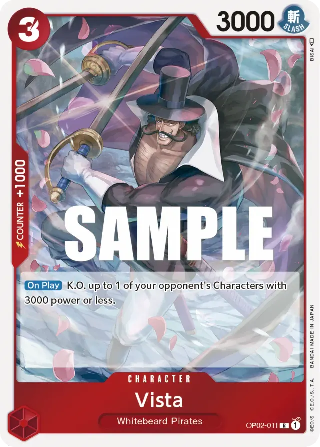 Vista — carte One Piece TCG OP02-011 (Paramount War)