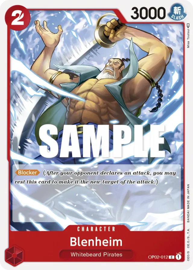 Blenheim — carte One Piece TCG OP02-012 (Paramount War)