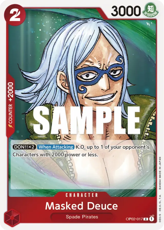 Masked Deuce — carte One Piece TCG OP02-017 (Paramount War)