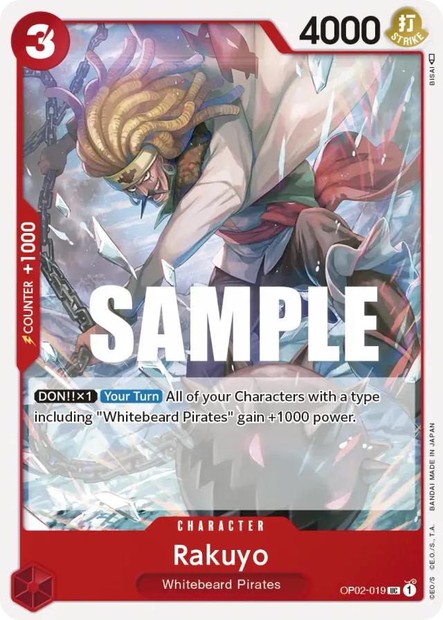Rakuyo — carte One Piece TCG OP02-019 (Paramount War)