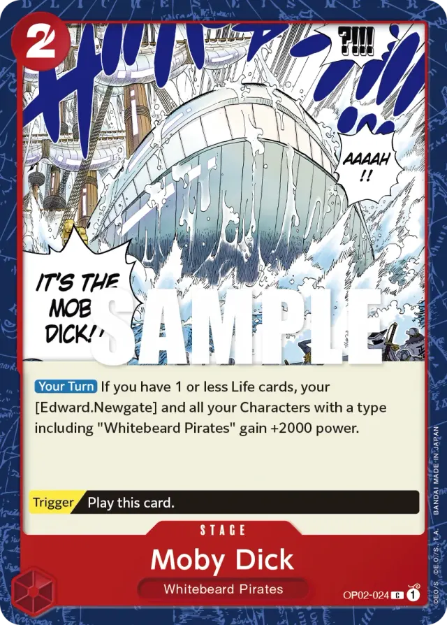 Moby Dick — carte One Piece TCG OP02-024 (Paramount War)