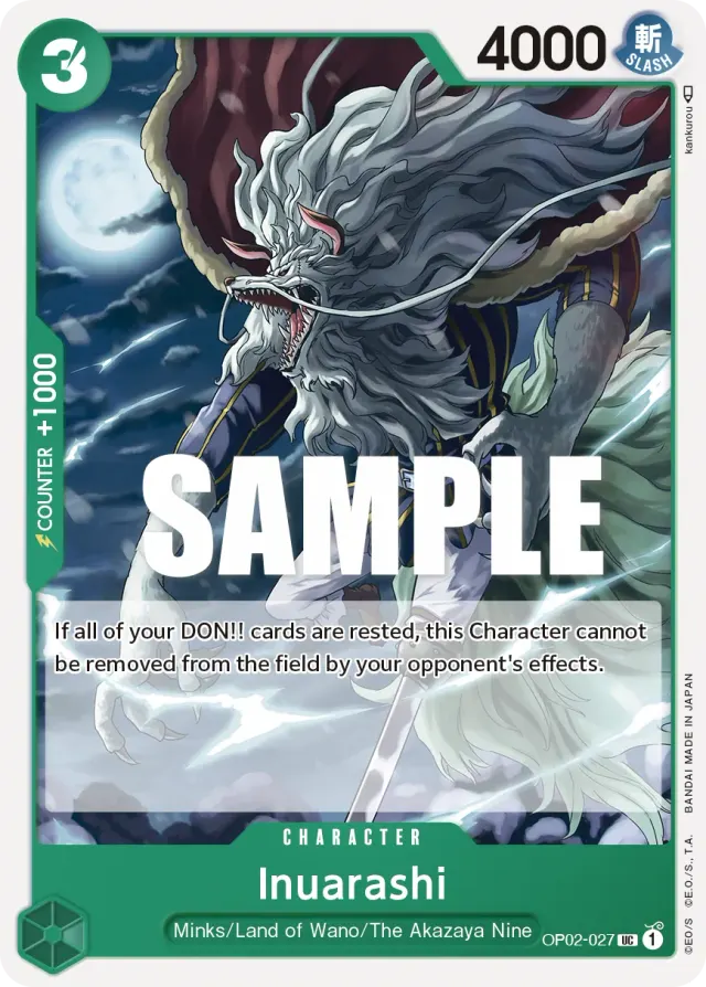 Inuarashi — carte One Piece TCG OP02-027 (Paramount War)