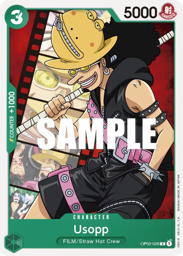 Usopp — carte One Piece TCG OP02-028 (Paramount War)