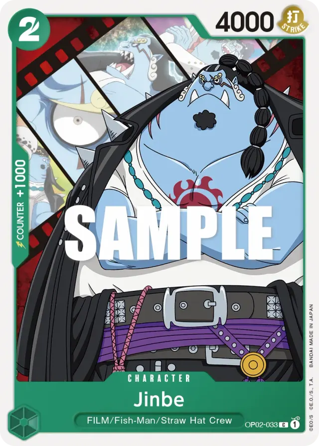 Jinbe — carte One Piece TCG OP02-033 (Paramount War)