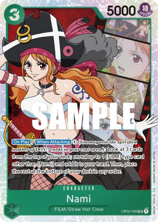 Nami — carte One Piece TCG OP02-036 (Paramount War)