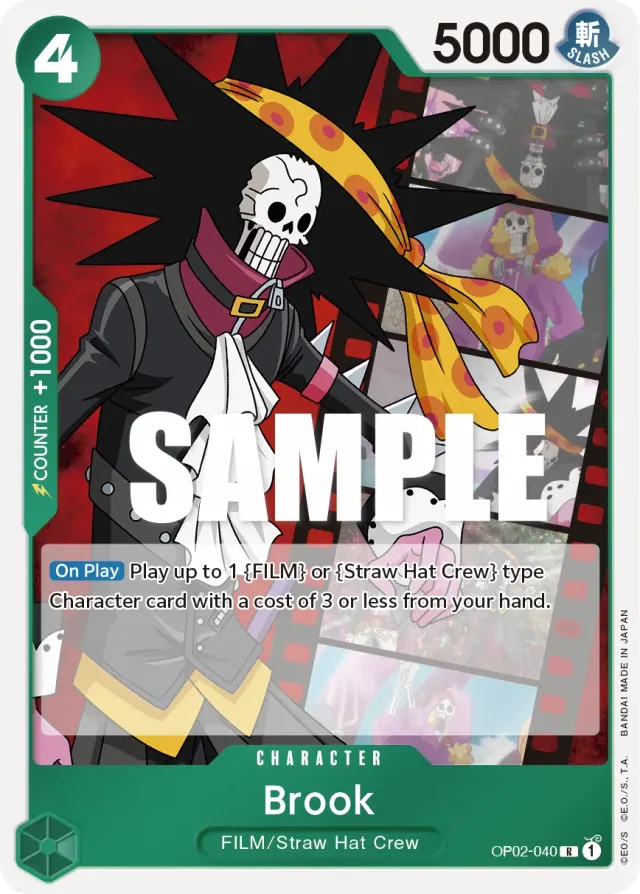 Brook — carte One Piece TCG OP02-040 (Paramount War)