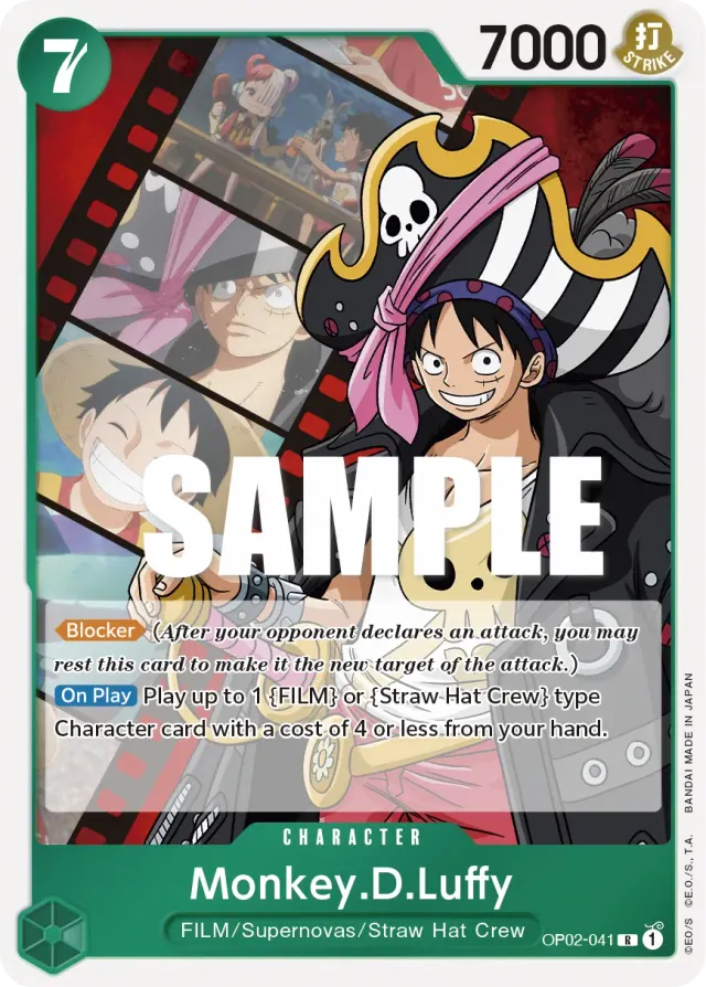 Monkey.D.Luffy — carte One Piece TCG OP02-041 (Paramount War)