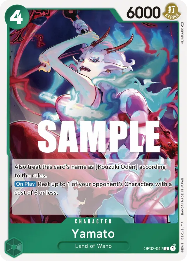 Yamato — carte One Piece TCG OP02-042 (Paramount War)