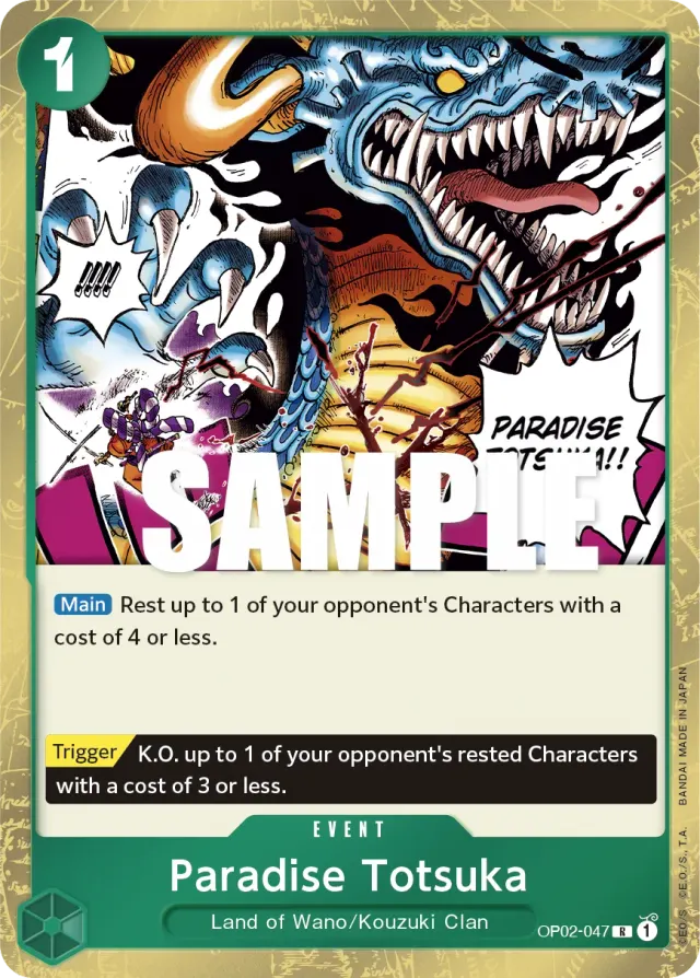 Paradise Totsuka — carte One Piece TCG OP02-047 (Paramount War)