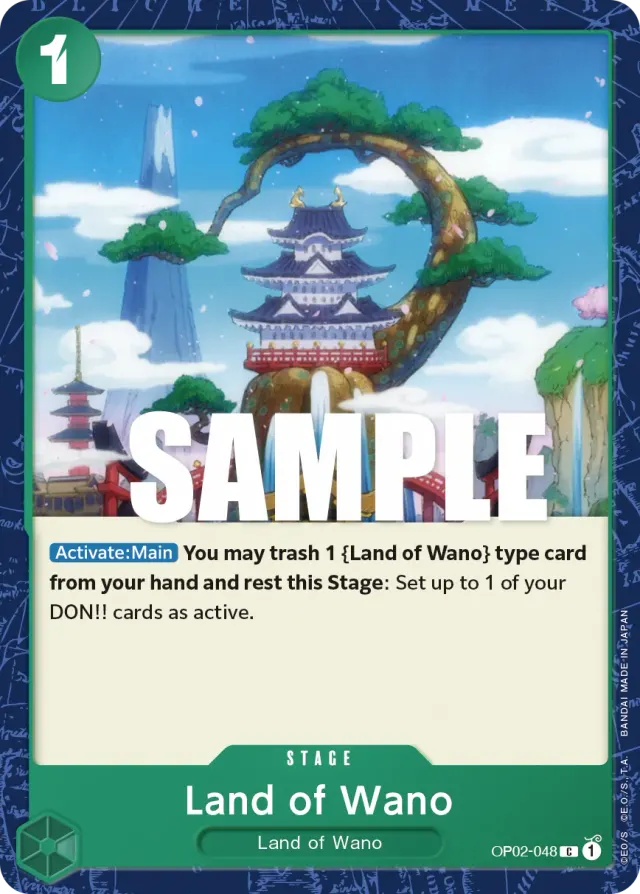 Land of Wano — carte One Piece TCG OP02-048 (Paramount War)